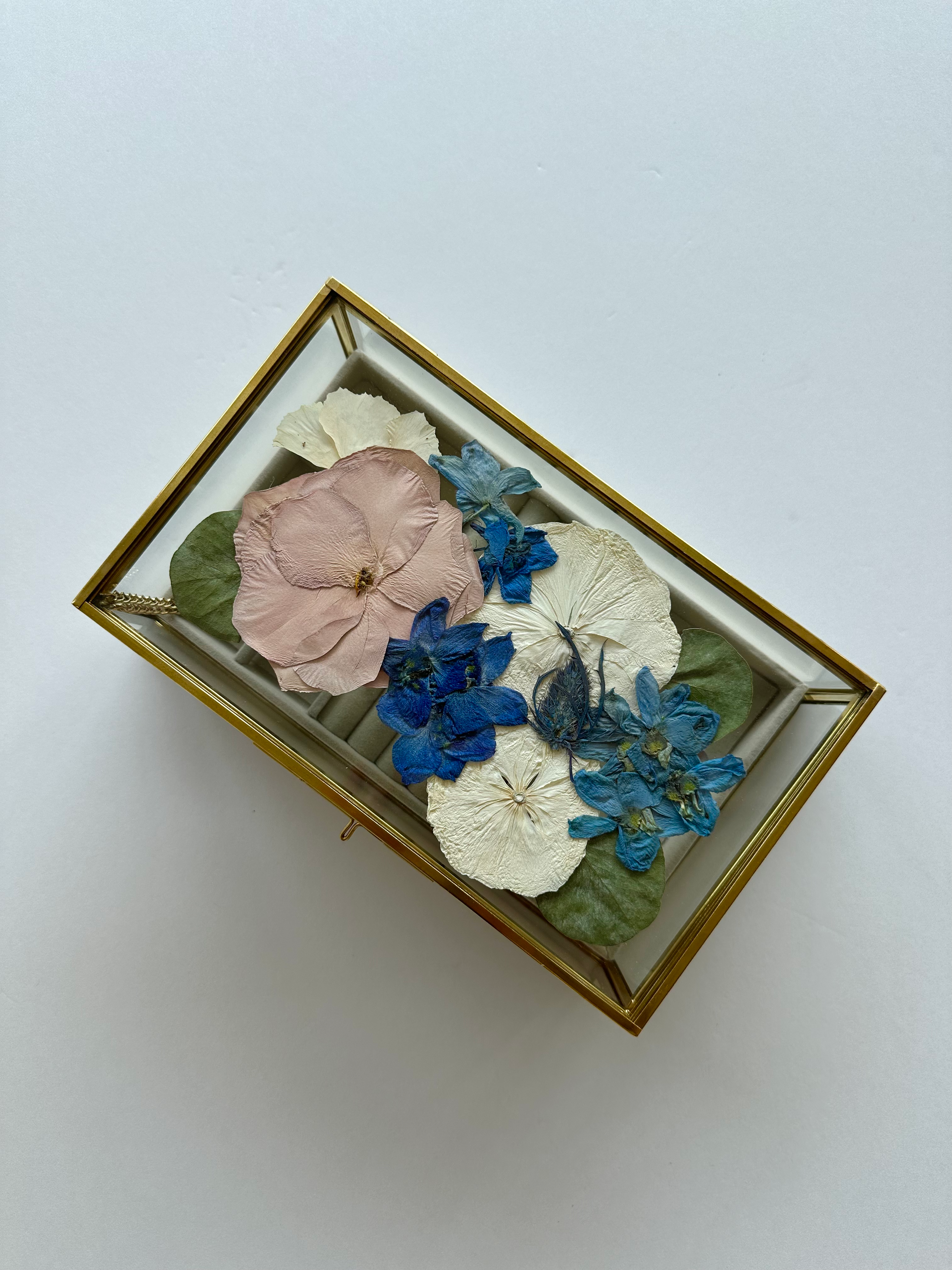Pressed Floral Jewelry Box