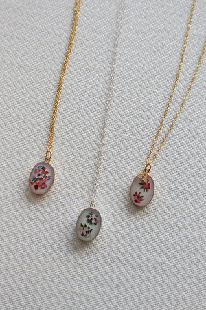 Pressed Bouquet Necklace